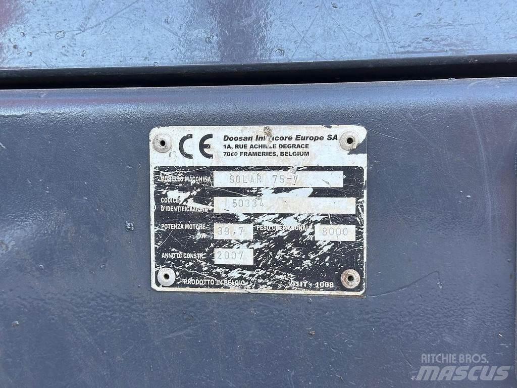 Doosan SOLAR 75V Midi excavators  7t - 12t