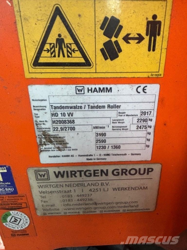 Hamm HD 10 Scrapers