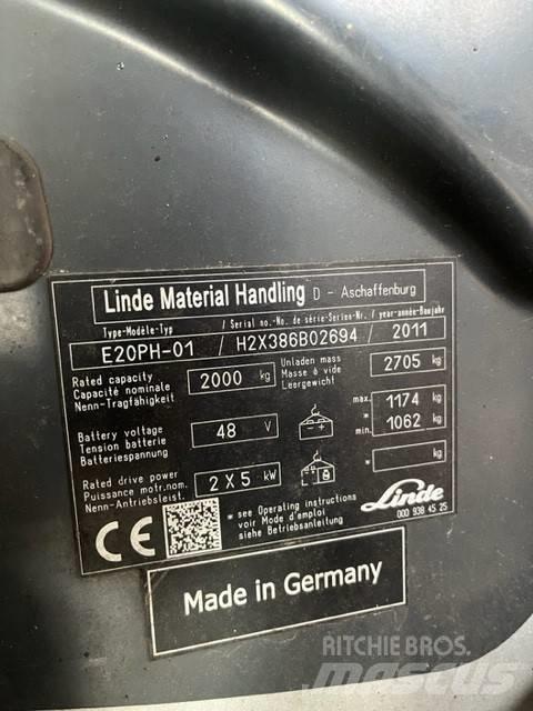 Linde E20 PH-01 Electric forklift trucks