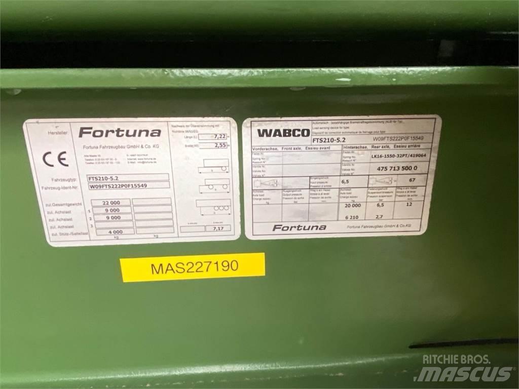 Fortuna FTS 210 Tipper trailers