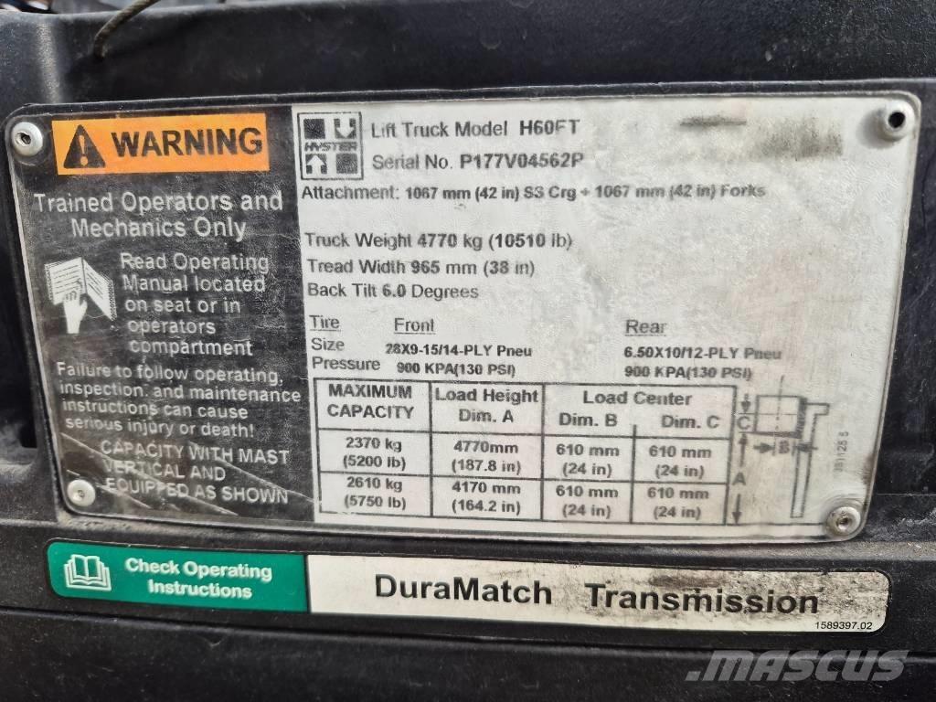 Hyster H 60 FT Forklift trucks - others