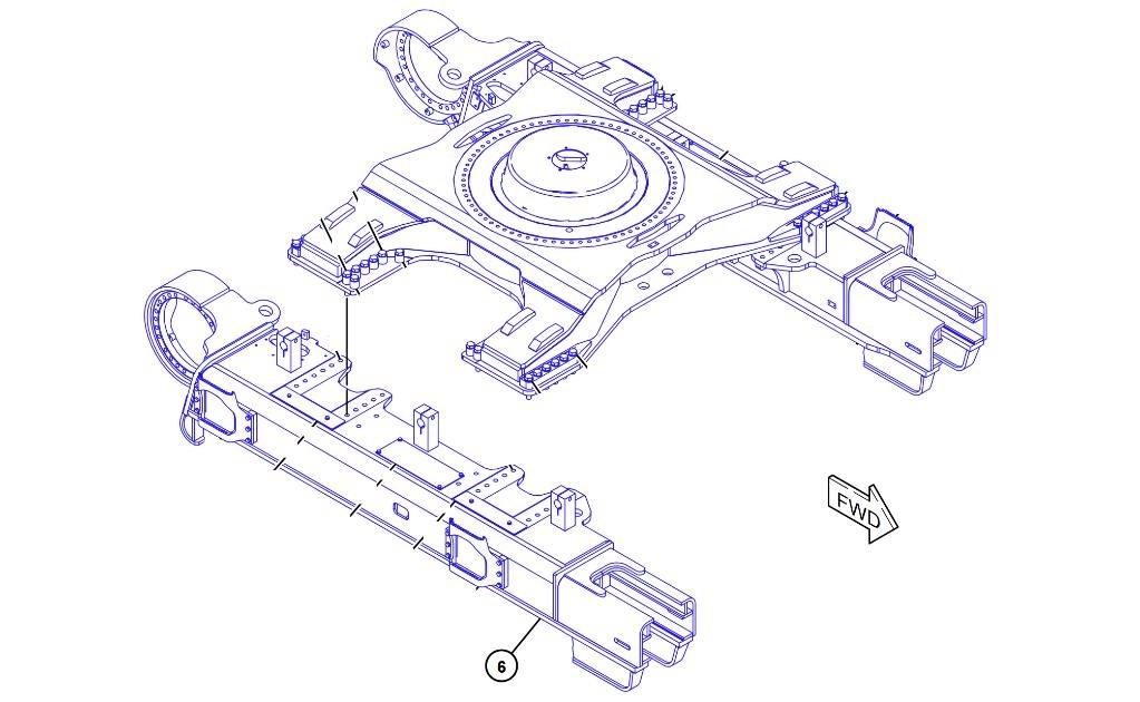CAT 390 F L Chassis and suspension