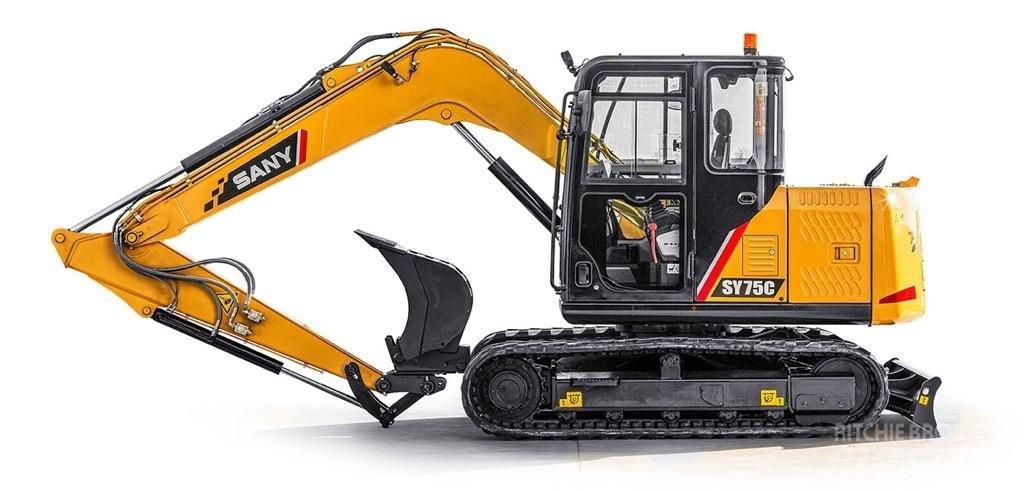 Sany SY75C Midi excavators  7t - 12t