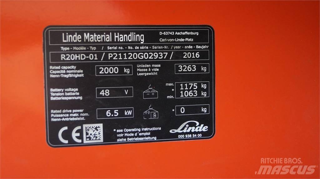 Linde R20HD Reach trucks