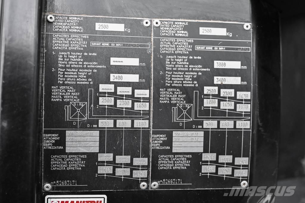 Manitou MC 25-4 Diesel trucks