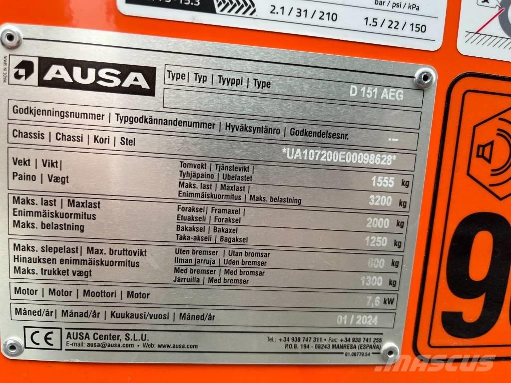 Ausa D151AEG Site dumpers