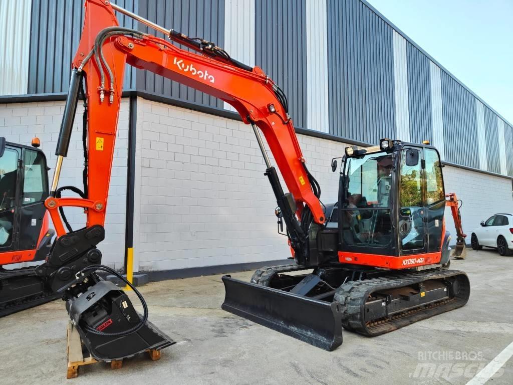 Kubota KX080-4a2 Midi excavators  7t - 12t