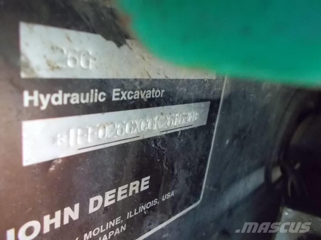 John Deere 26G Mini excavators < 7t (Mini diggers)