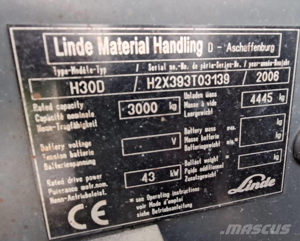 Linde H 30 D Diesel trucks