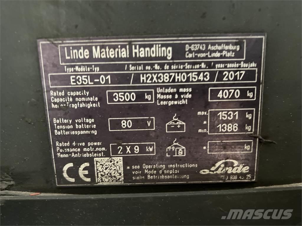 Linde E35L-01 Electric forklift trucks