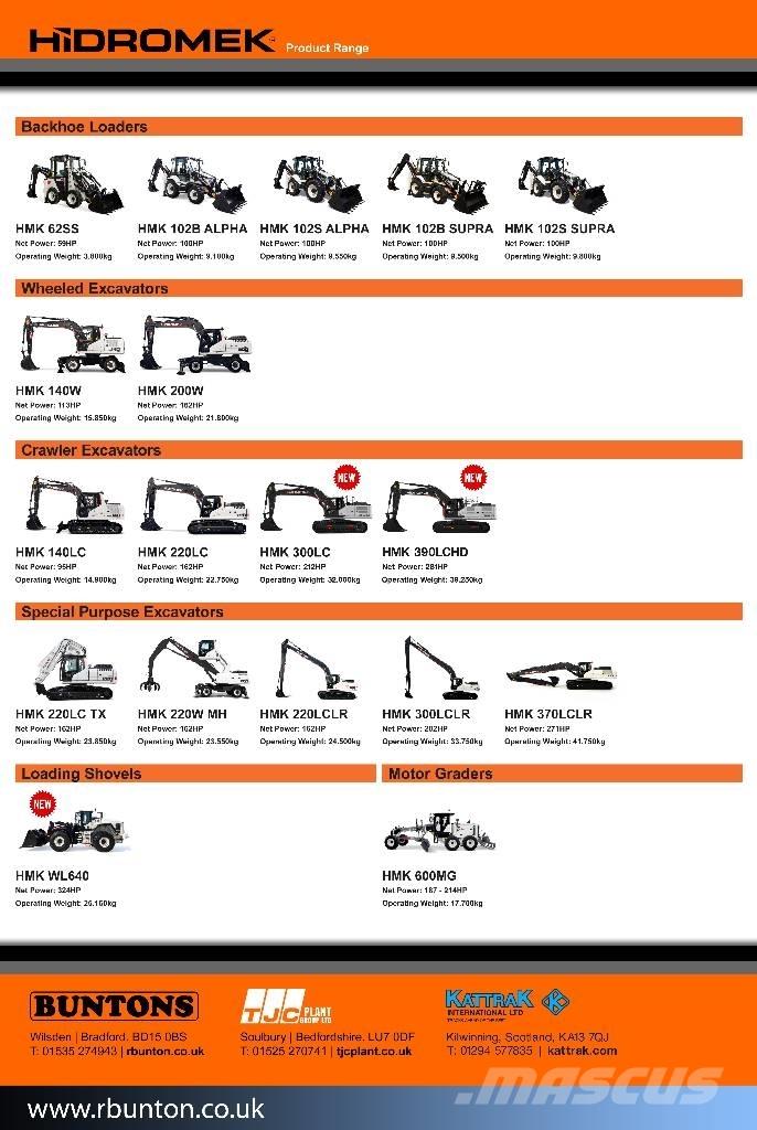 Hidromek HMK 390LC-4 Crawler excavators