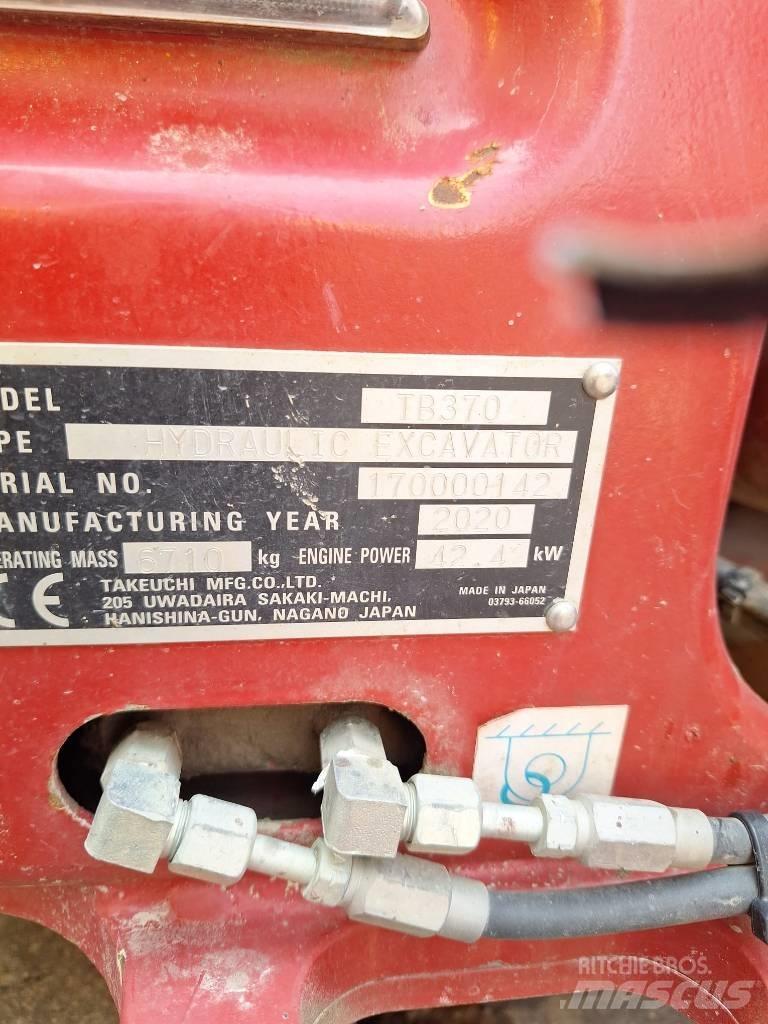 Takeuchi TB 370 Midi excavators  7t - 12t