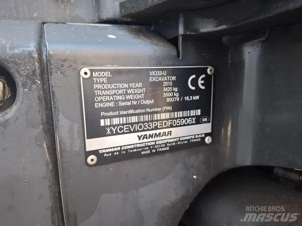 Yanmar Vio 33 U Mini excavators < 7t (Mini diggers)
