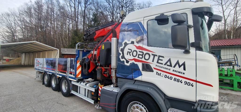 Scania G 490 Crane trucks