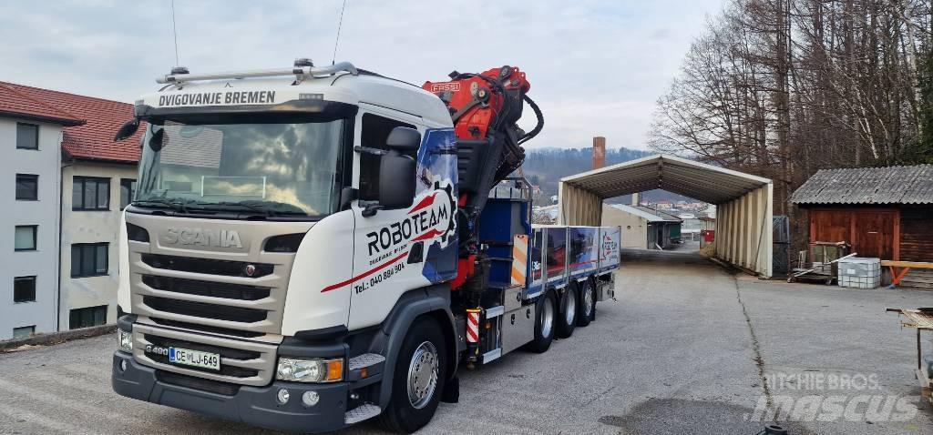 Scania G 490 Crane trucks