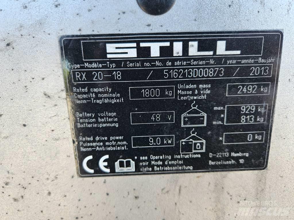 Still RX 20-18 Electric forklift trucks