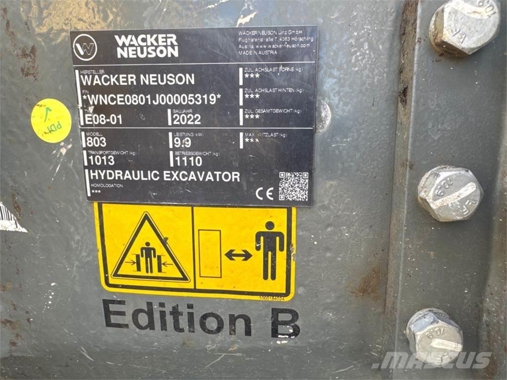 Wacker Neuson 803 Crawler excavators