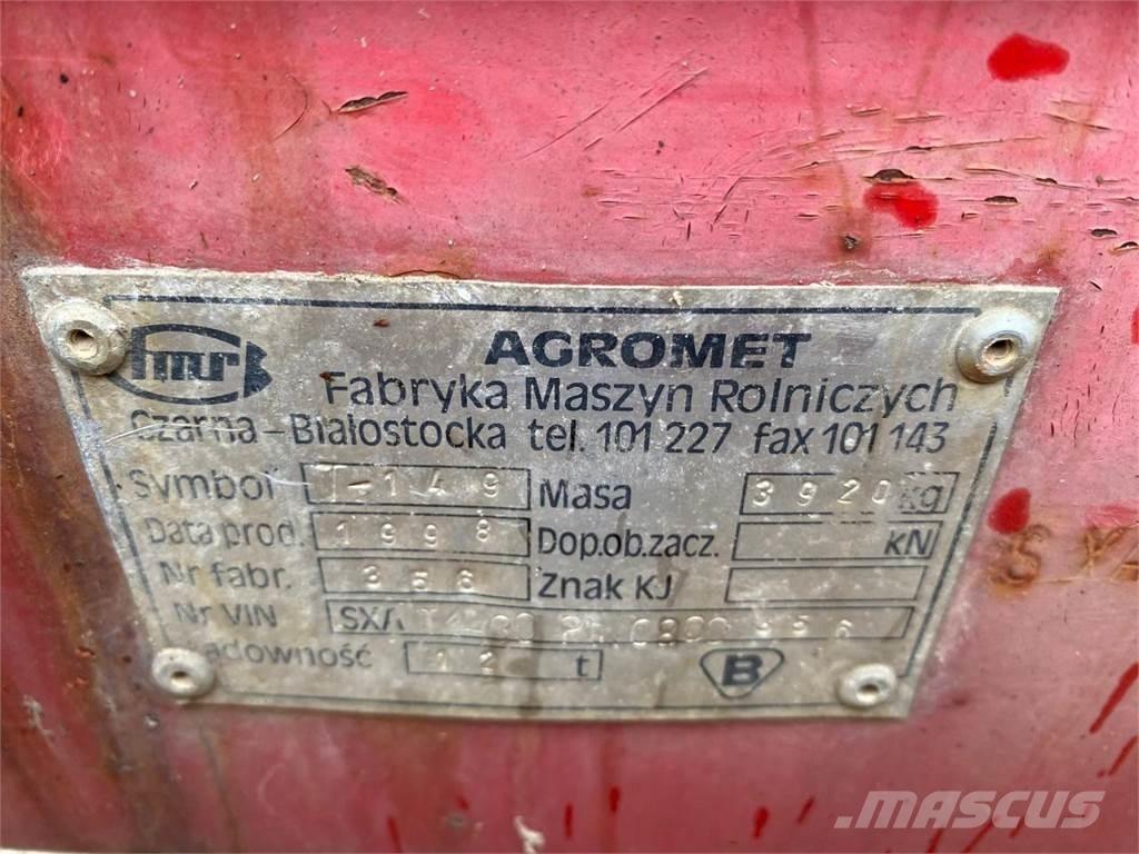 Agromet T-149 Tipper trailers
