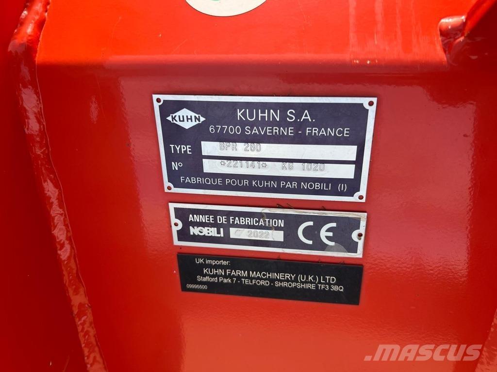 Kuhn BPR280 RH Pasture mowers and toppers