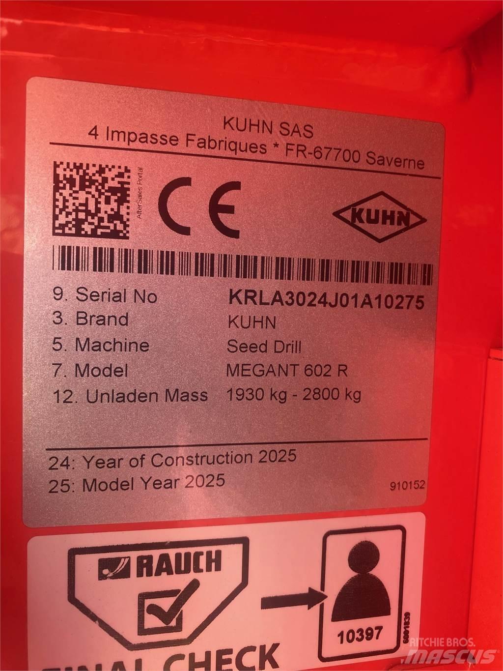 Kuhn MEGANT 602R Drills