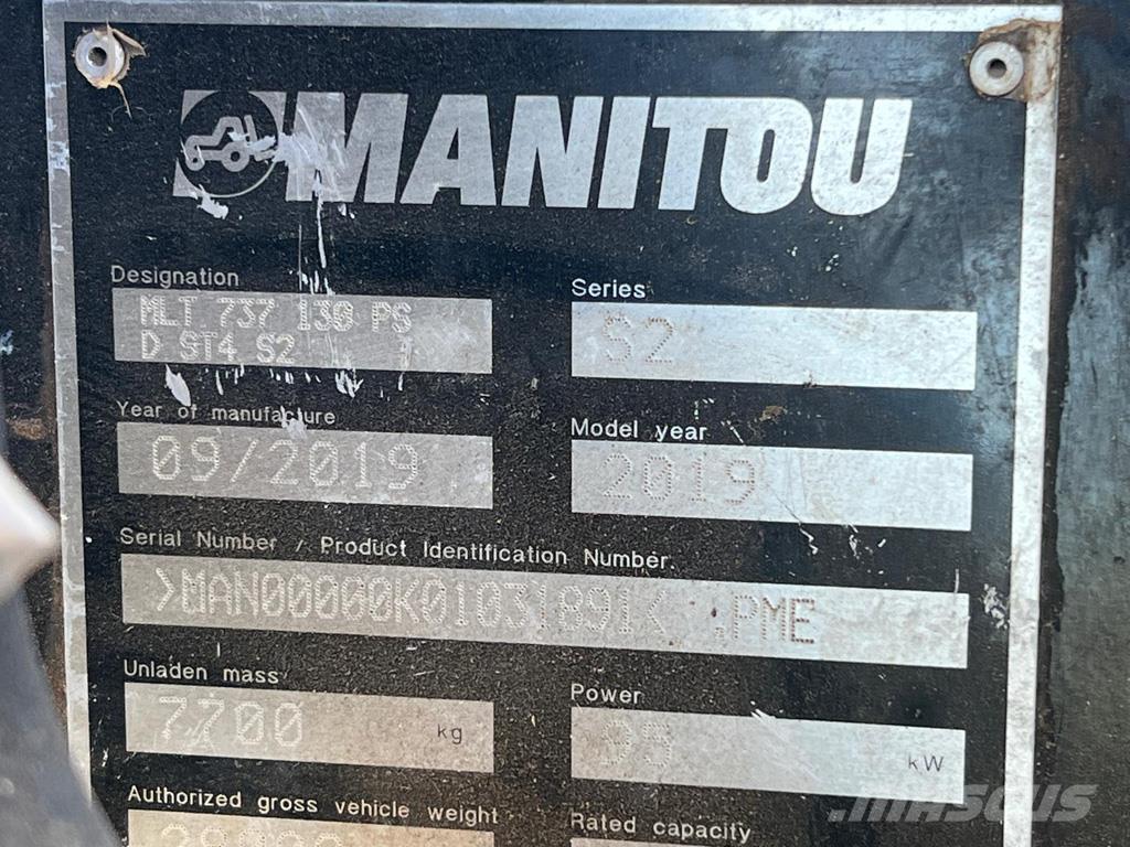 Manitou MLT737PS Telehandlers for agriculture