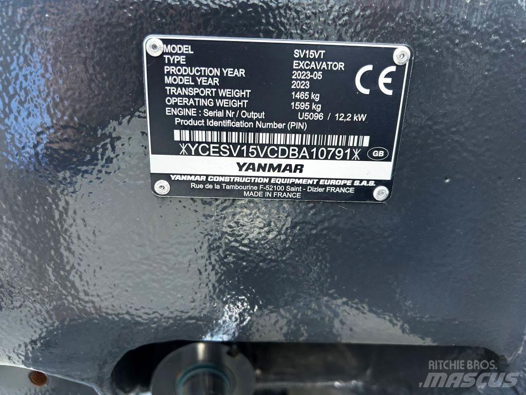 Yanmar SV15VT Midi excavators  7t - 12t