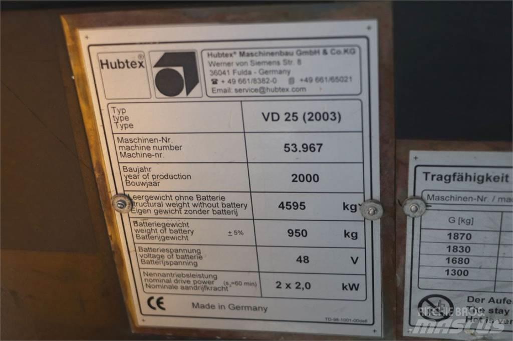 Hubtex VD 25 Sideloaders