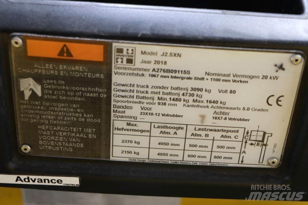 Hyster J2.5XN Electric forklift trucks