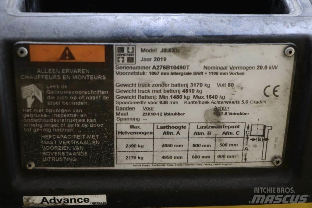 Hyster J2.5XN Electric forklift trucks