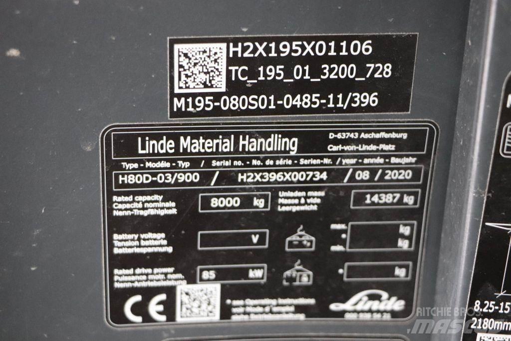 Linde H80D-03/900 Diesel trucks