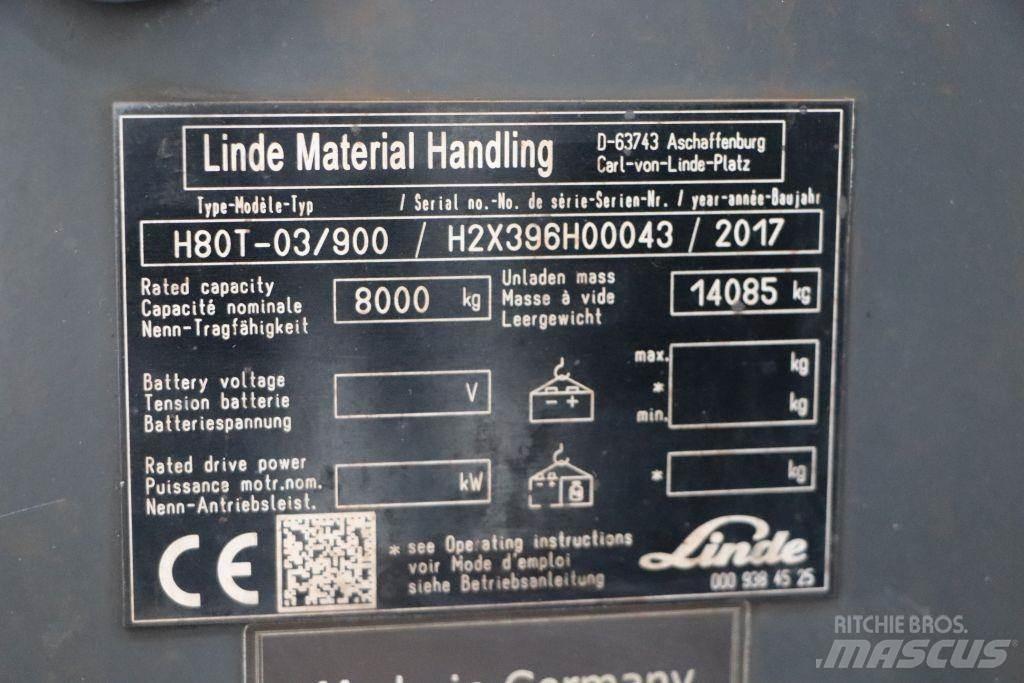 Linde H80T-03/900 LPG trucks