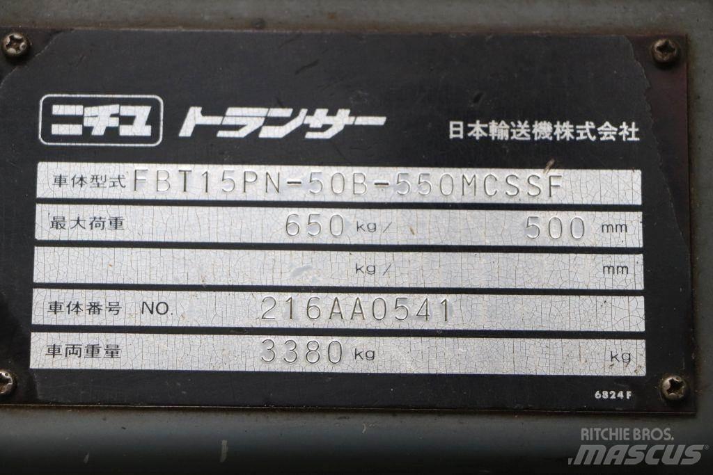 Nichiyu FBT15PN Electric forklift trucks