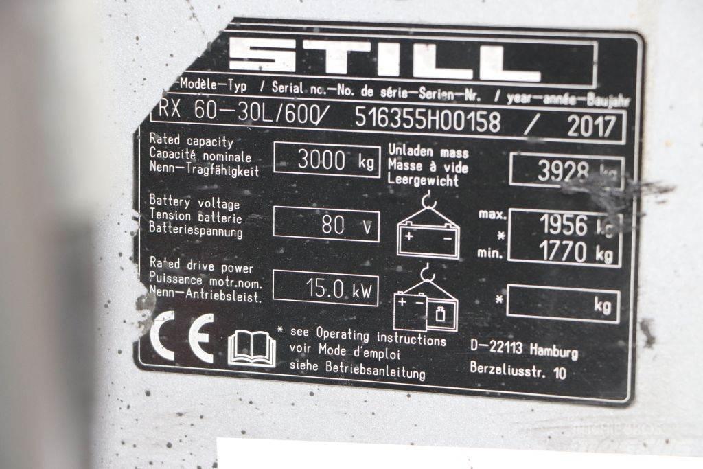 Still RX60-30L/600 Electric forklift trucks