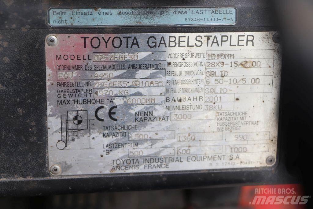 Toyota 02-7FGF30 LPG trucks