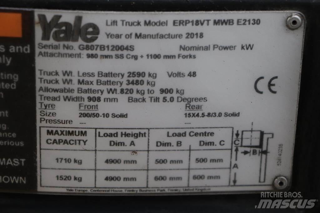 Yale ERP18VT Electric forklift trucks