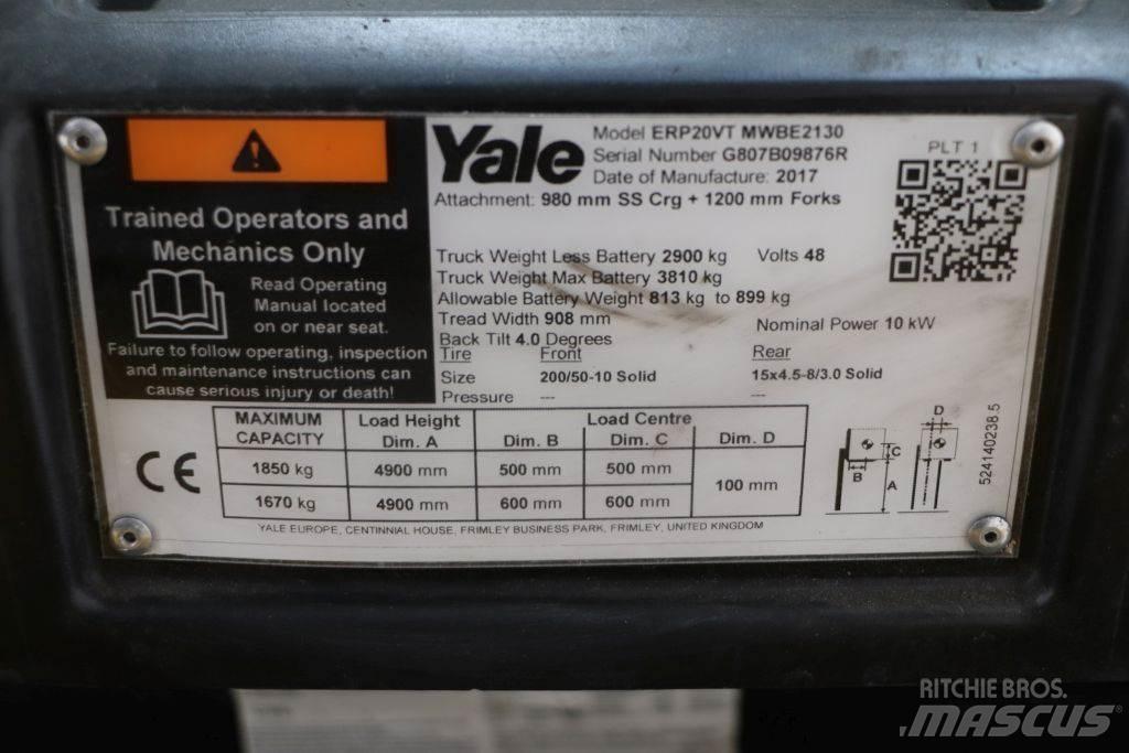 Yale ERP20VT Electric forklift trucks