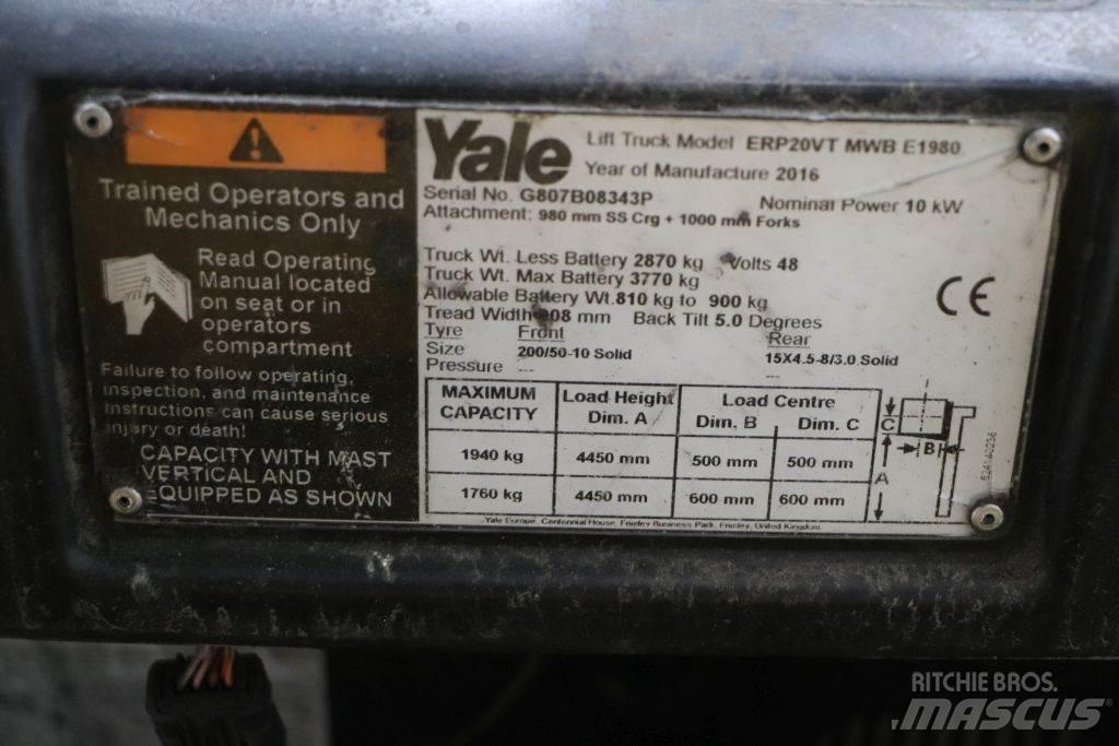 Yale ERP20VT Electric forklift trucks