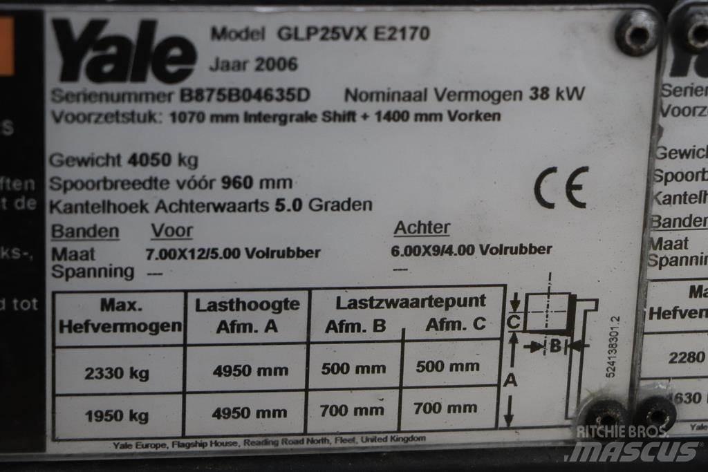 Yale GLP25VX LPG trucks