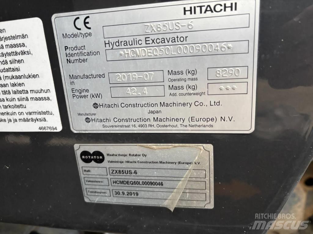 Hitachi ZX 85 US-6 Midi excavators  7t - 12t