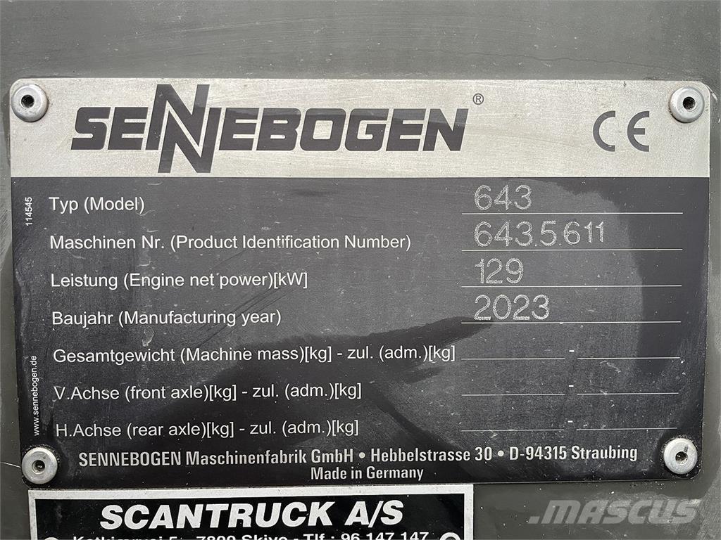 Sennebogen 643E-R All terrain cranes