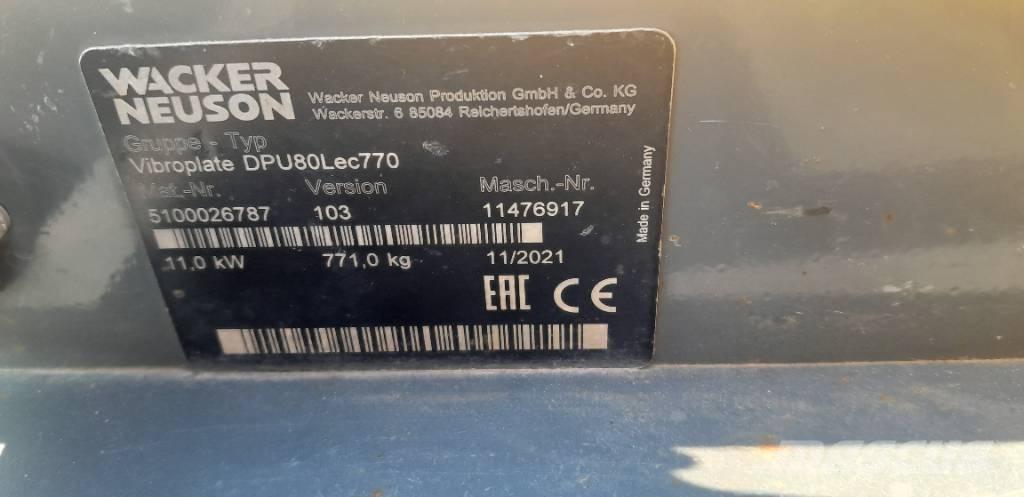 Wacker Neuson DPU 80 Plate compactors