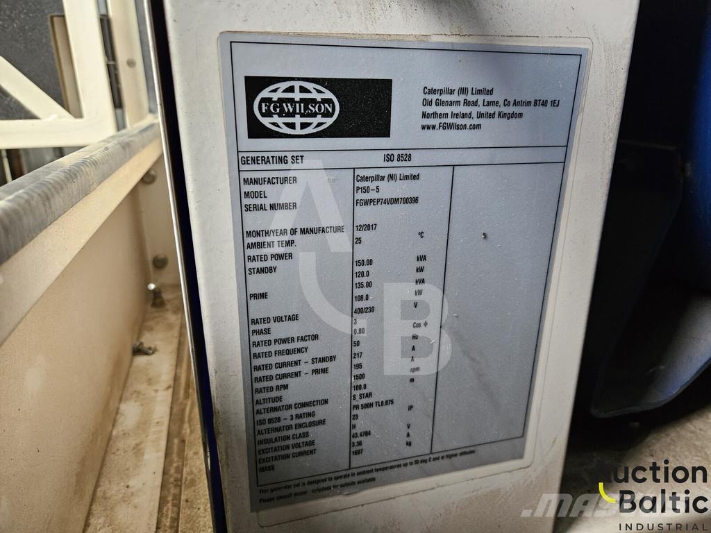 FG Wilson P150-5 Diesel Generators