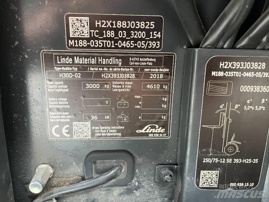 Linde H30D-02 Diesel trucks