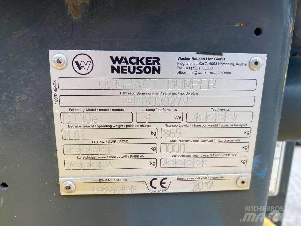 Wacker Neuson DT10e Tracked dumpers