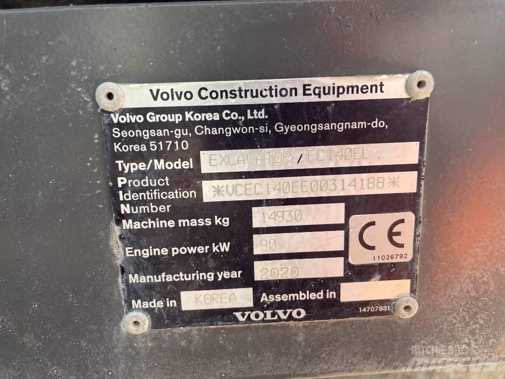 Volvo EC 140 EL Crawler excavators