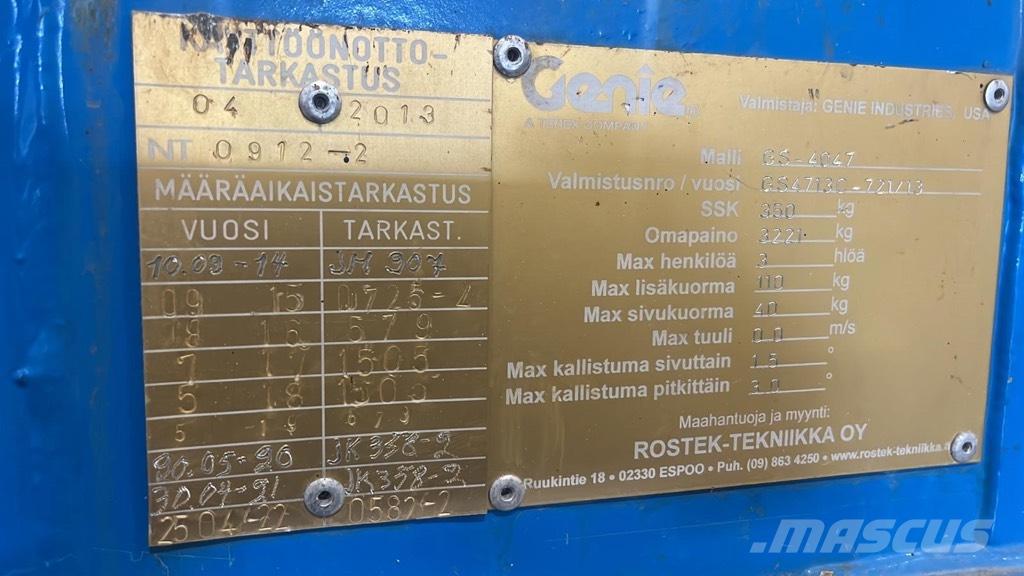 Genie GS 4047 Scissor lifts