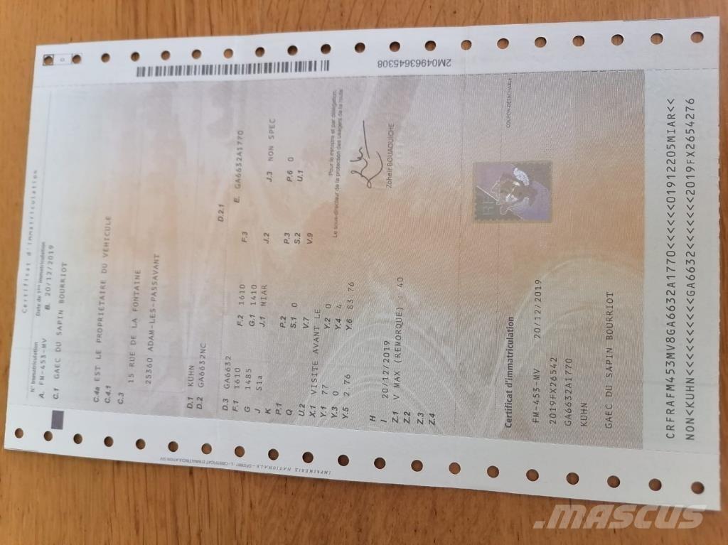 Kuhn GA6632 Windrowers