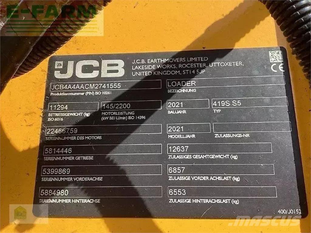 JCB 419s s5 Mini excavators < 7t (Mini diggers)