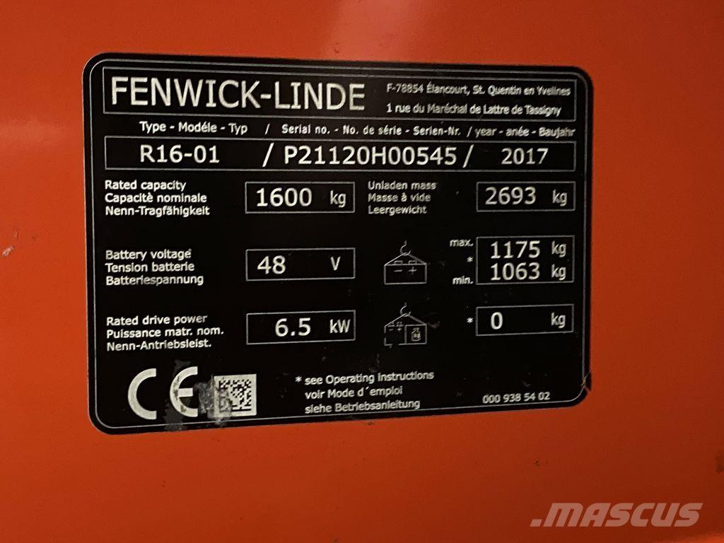Linde R16 Reach trucks