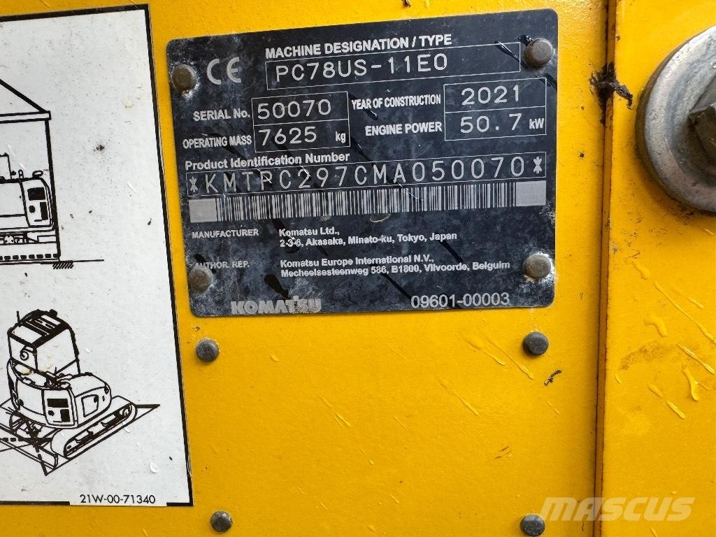 Komatsu PC 78 US Midi excavators  7t - 12t